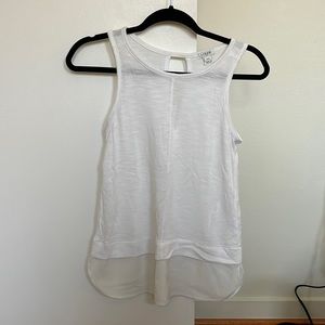 J Crew layered tank with keyhole